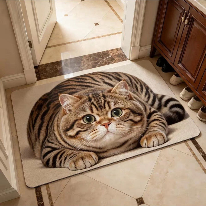 Schattig Kat-Thema Pluche Vloerkleed