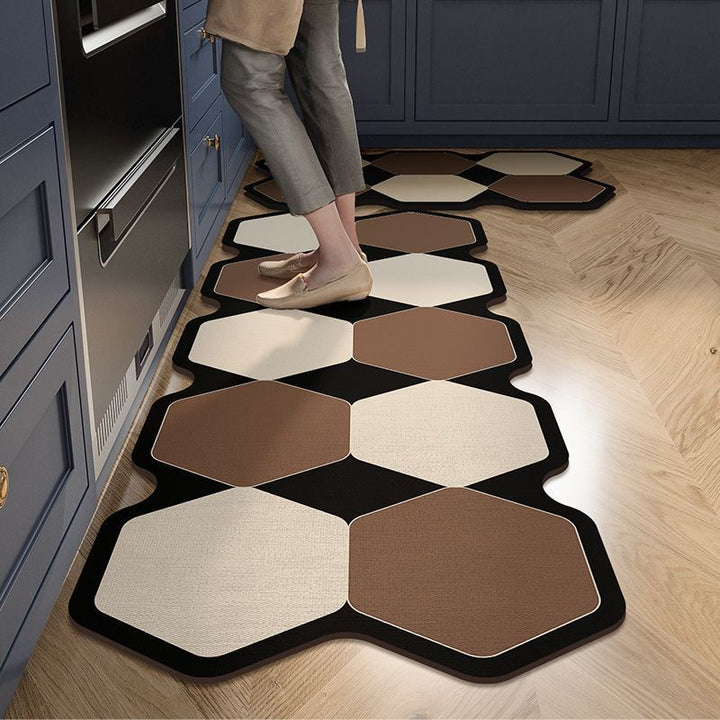 Oversized Geometrische Keuken Loopmat