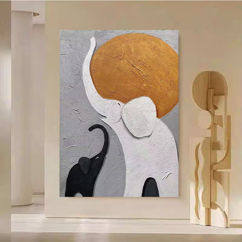Getextureerde Olifant Kunstwerk