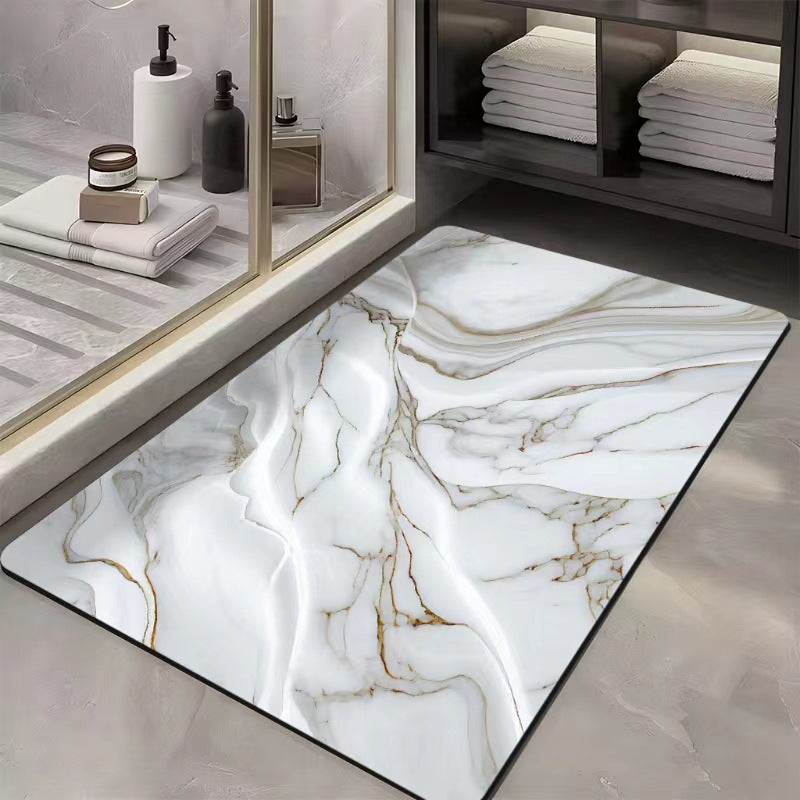 Luxueuze Abstracte Marmeren Badmat
