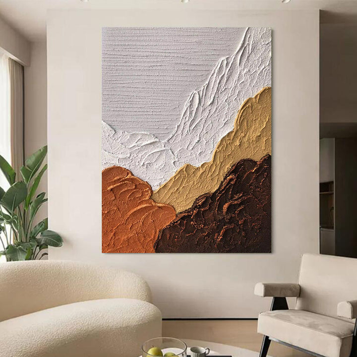 Gelaagde 3D Berglandschap Wanddecoratie
