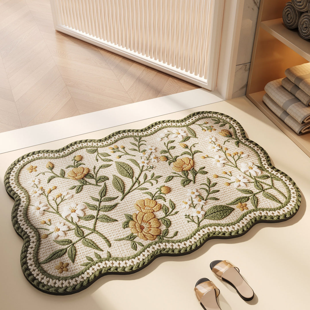 Florale Design Badmat