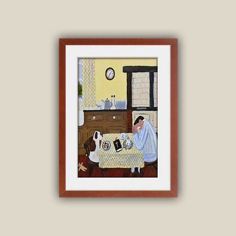 Artistieke Vlinder Ingelijst Print