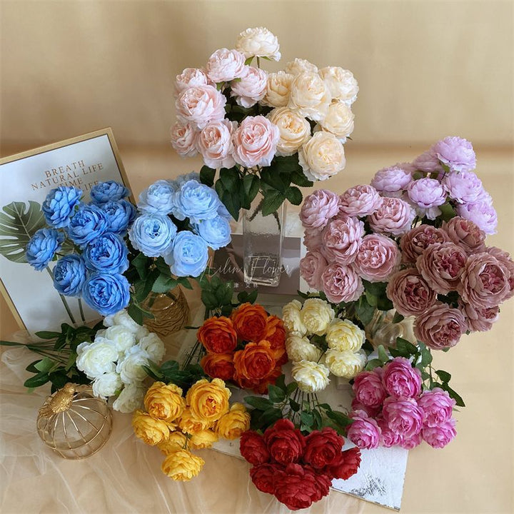 Elegante Faux Rozen Boeket voor Huisdecoratie