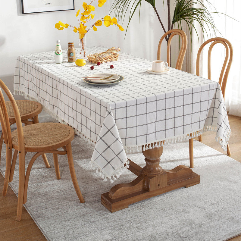Decoratieve Geruite Tafelkleed