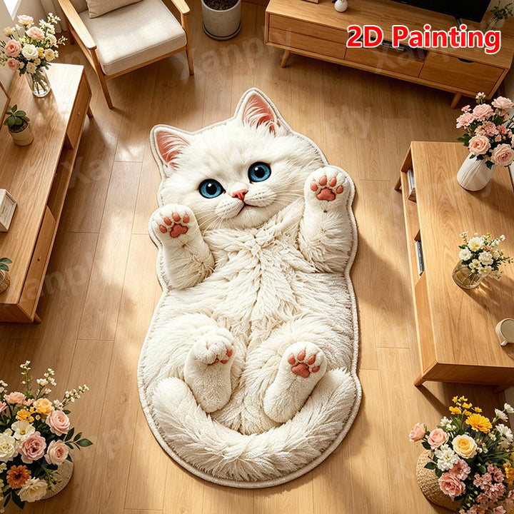 Kat-Thema Pluche Vloerkleed