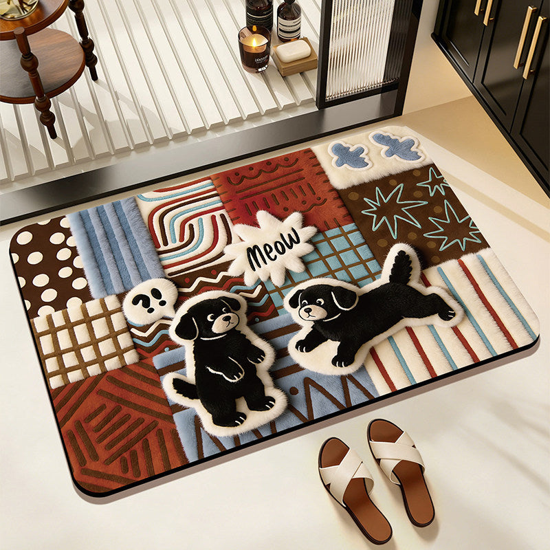 Pluche Decoratieve Badmat