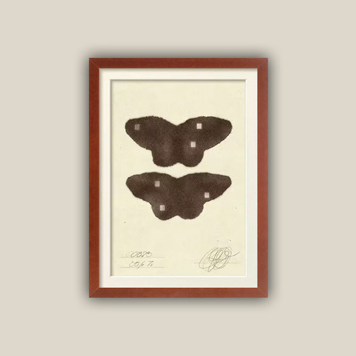 Artistieke Vlinder Ingelijst Print