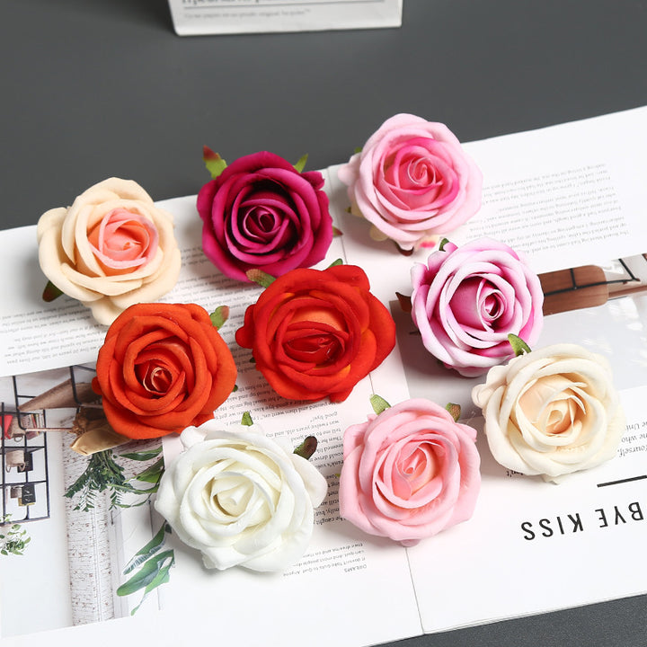 Elegante Zijde Rozen Speld voor Decoratief Gebruik