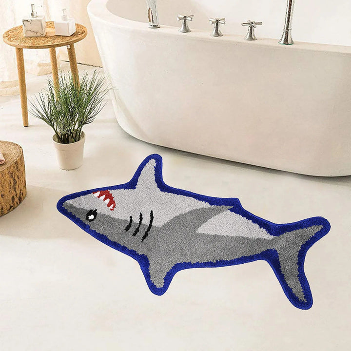 Viswinkelvormige Decoratieve Badmat