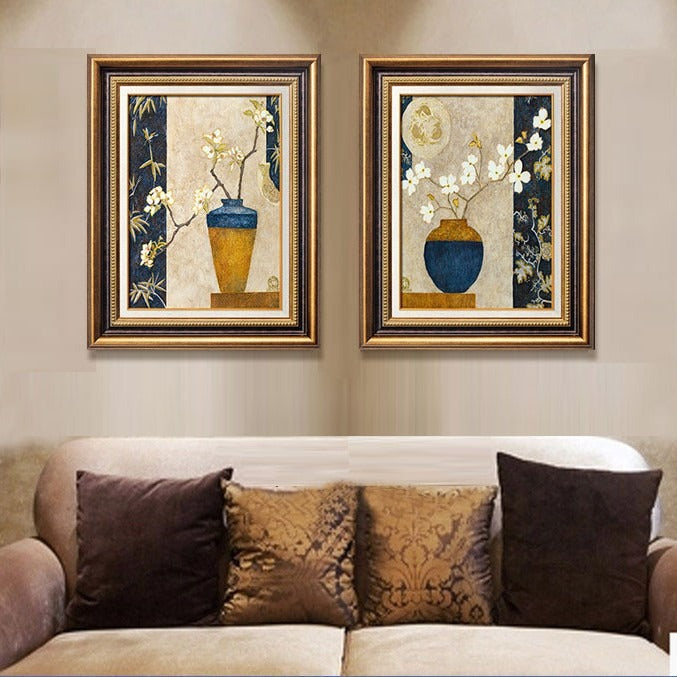 Decoratieve Bloemen Kunstdruk