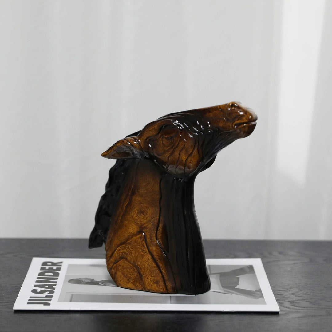 Moderne Paardenhoofd Sculptuur