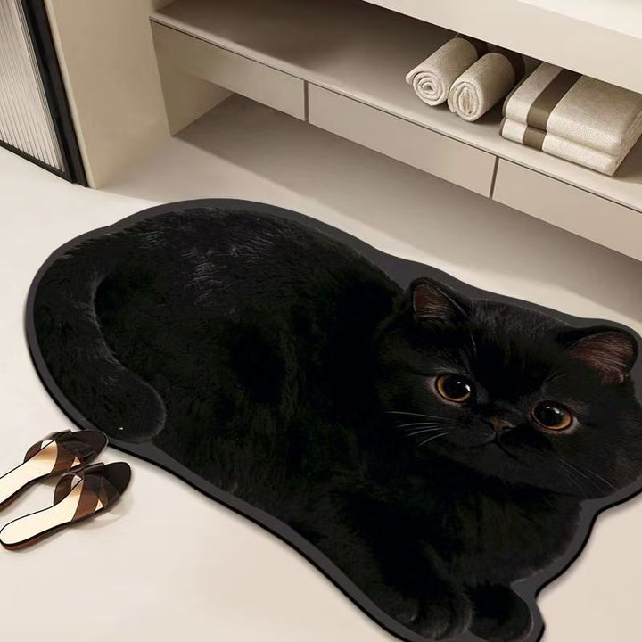 Gezellige Kat-Vormige Badmat