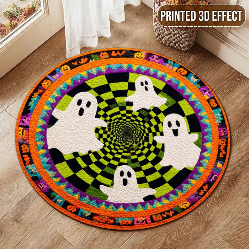 3D Effect Puppy-Themed Pluche Vloermat