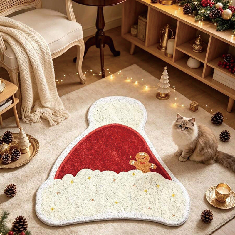 Feestelijk Themed Decoratieve Ronde Vloerkleed
