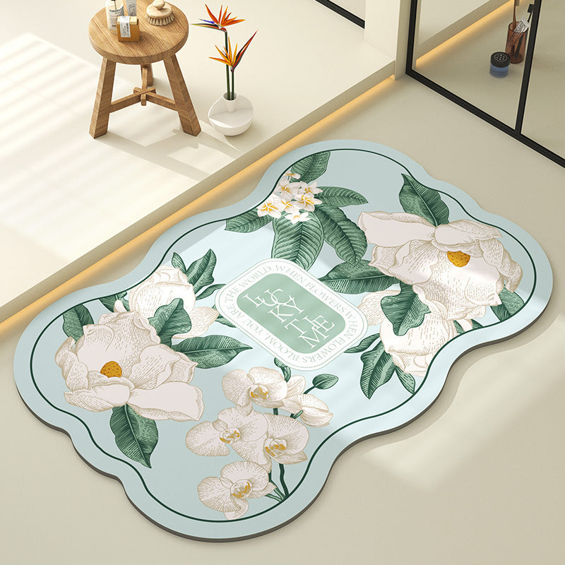 Decoratieve Bloemen Vloerkleed