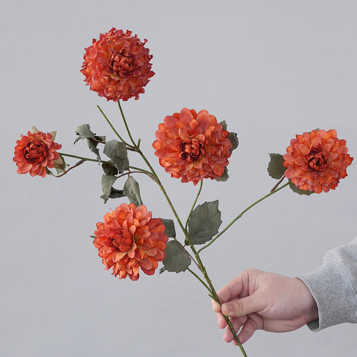 Faux Dahlia Steel