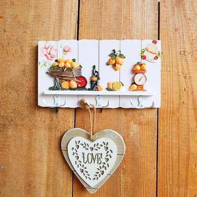 Decoratieve Bloemige Wandhaak Rek