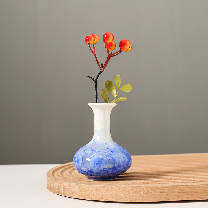 Artistiek Bloemmotief Keramische Vaasje