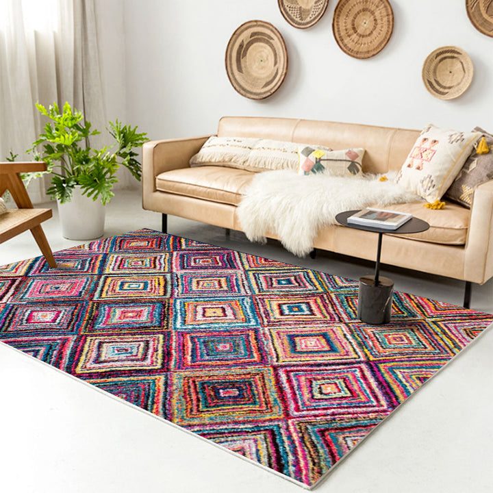 Geometric Pattern Binnen Tapijt
