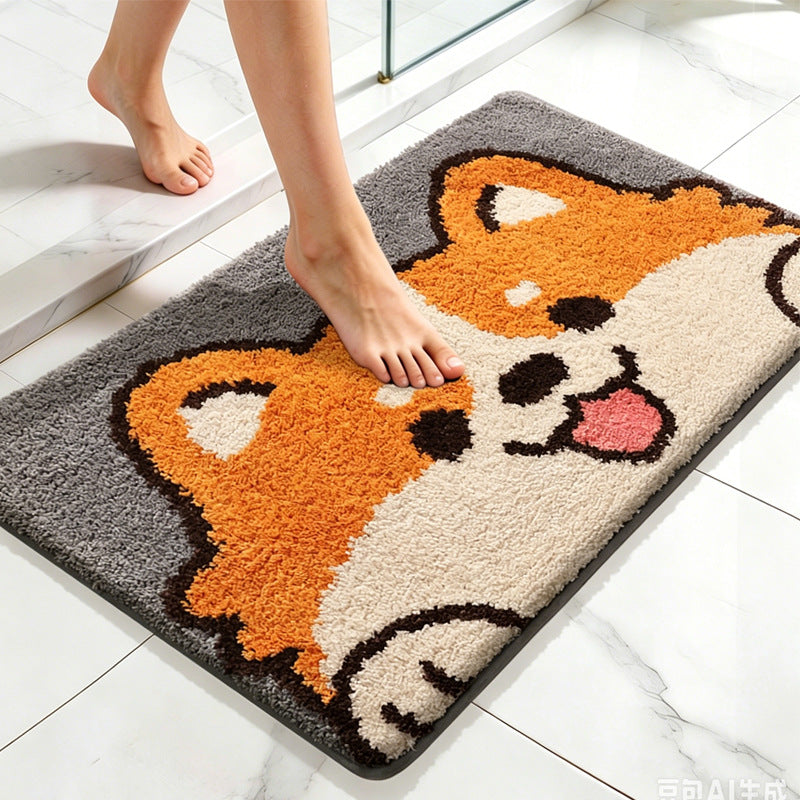 Speelse Kat Ontwerp Badmat