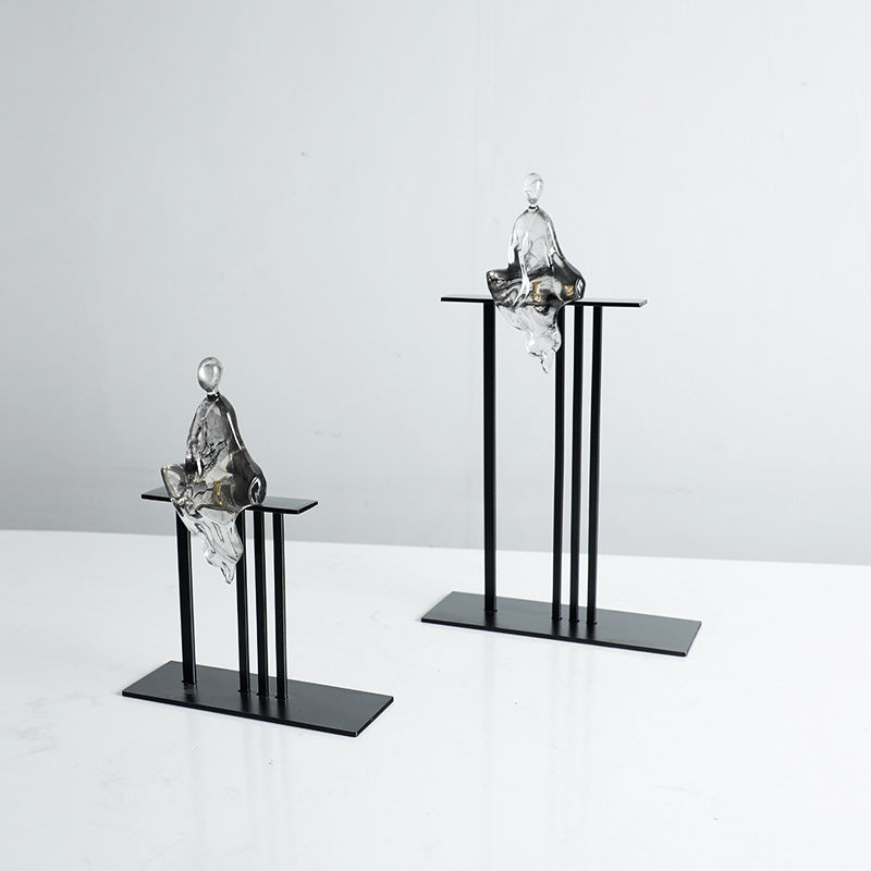 Hedendaagse Abstract Figuratieve Beeldhouwwerk
