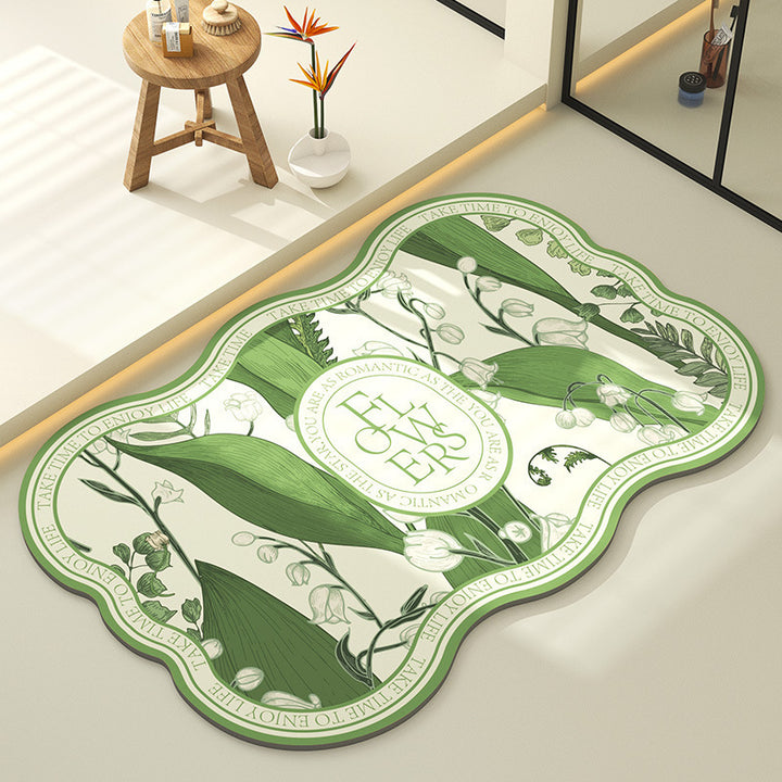Decoratieve Bloemen Vloerkleed