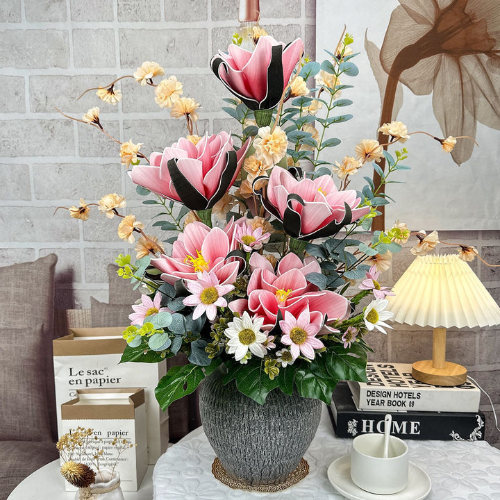 Elegante Levensechte Bloemstuk voor Interieurdecoratie
