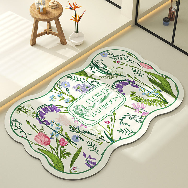Decoratieve Bloemen Vloerkleed