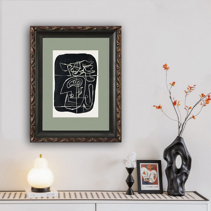 Artistiek ingelijst wanddecoratie