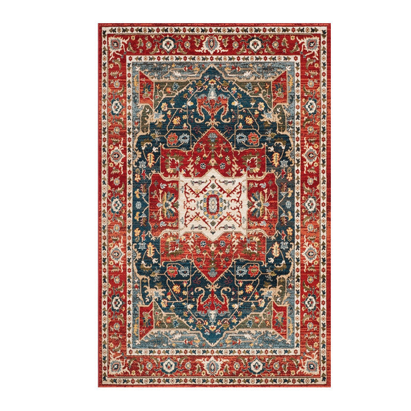 Vintage-geïnspireerd geometrisch vloerkleed