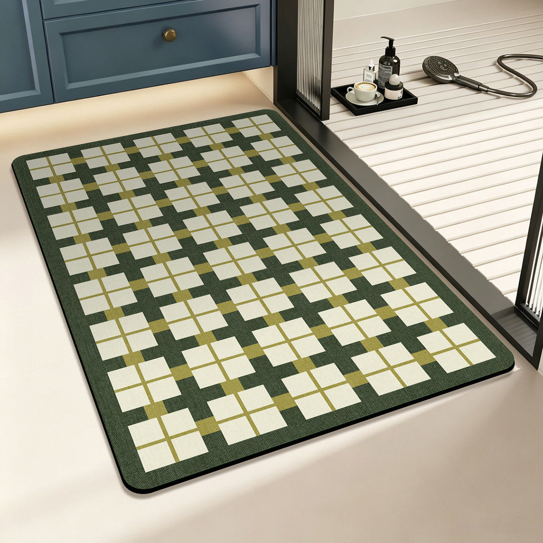 Geometrisch Geruit Vloerkleed