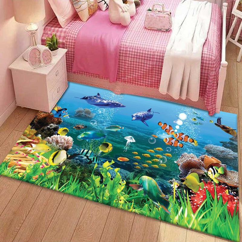 Koraalrif Oceaan Scène Tapijt