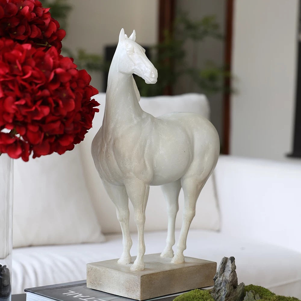Elegante Paard Beeldhouwwerk Sculptuur