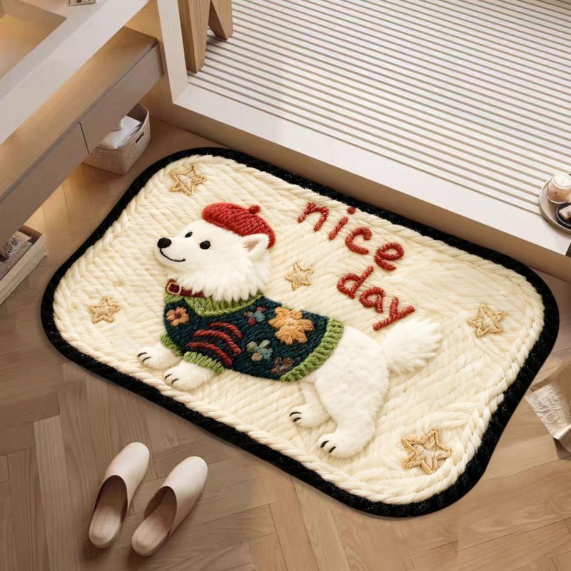 Schattig Corgi-Thema Pluche Vloerkleed