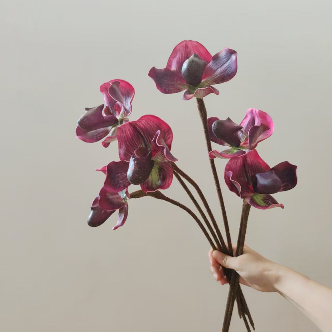 Realistische Orchidee Stam Vaas Decoratie