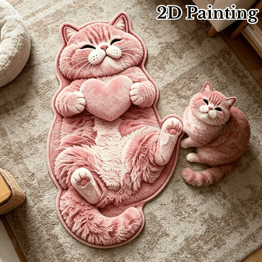 Kat-Thema Pluche Vloerkleed