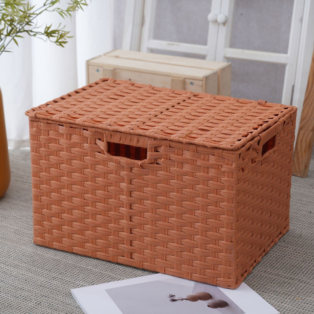 Opbergdoos van duurzaam gevlochten materiaal