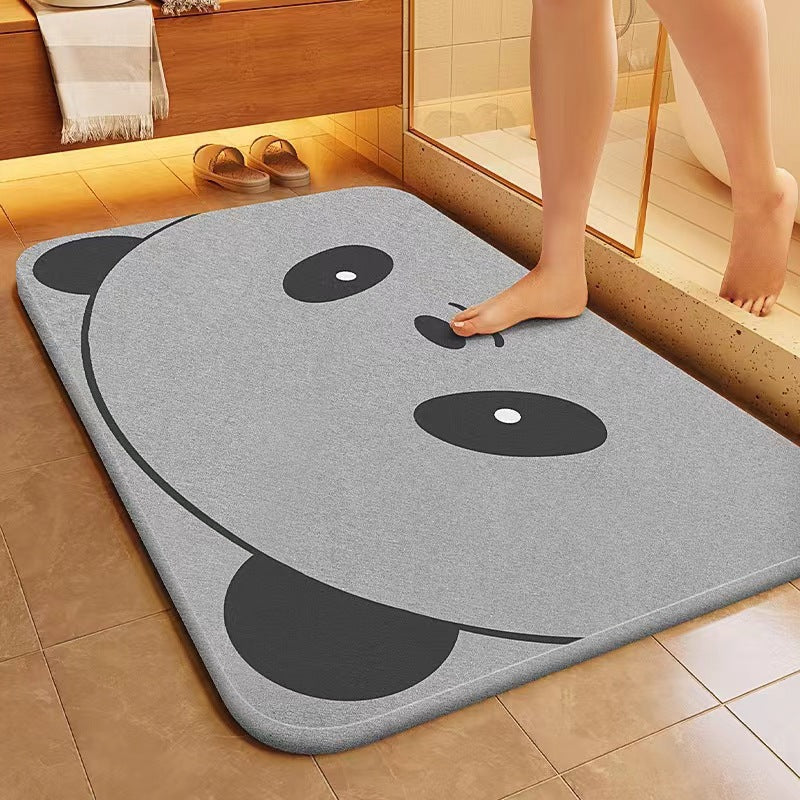 Schattige Panda-Thema Pluche Badmat