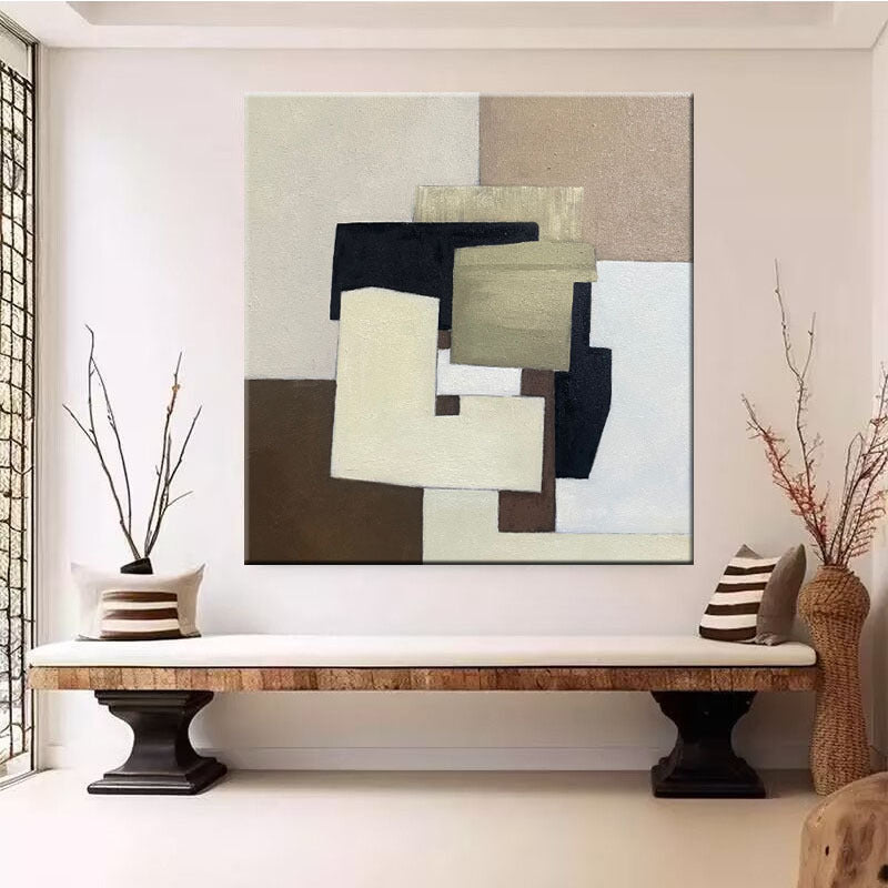 Abstract Geometric Canvas Wanddecoratie