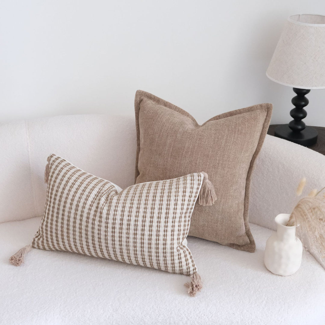 Textured Weave Throw Pillow voor Huisdecoratie