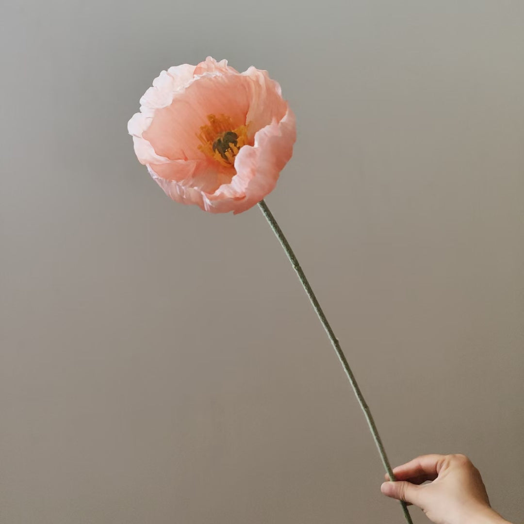 Elegante Nep Klaproos Bloem Steel
