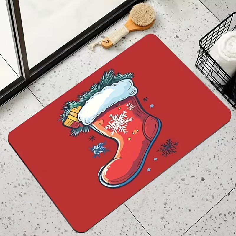 Leuke Vakantie Santa-Themed Deurmat