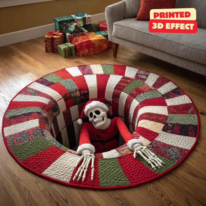 Feestelijk 3D Illusie Vloerkleed