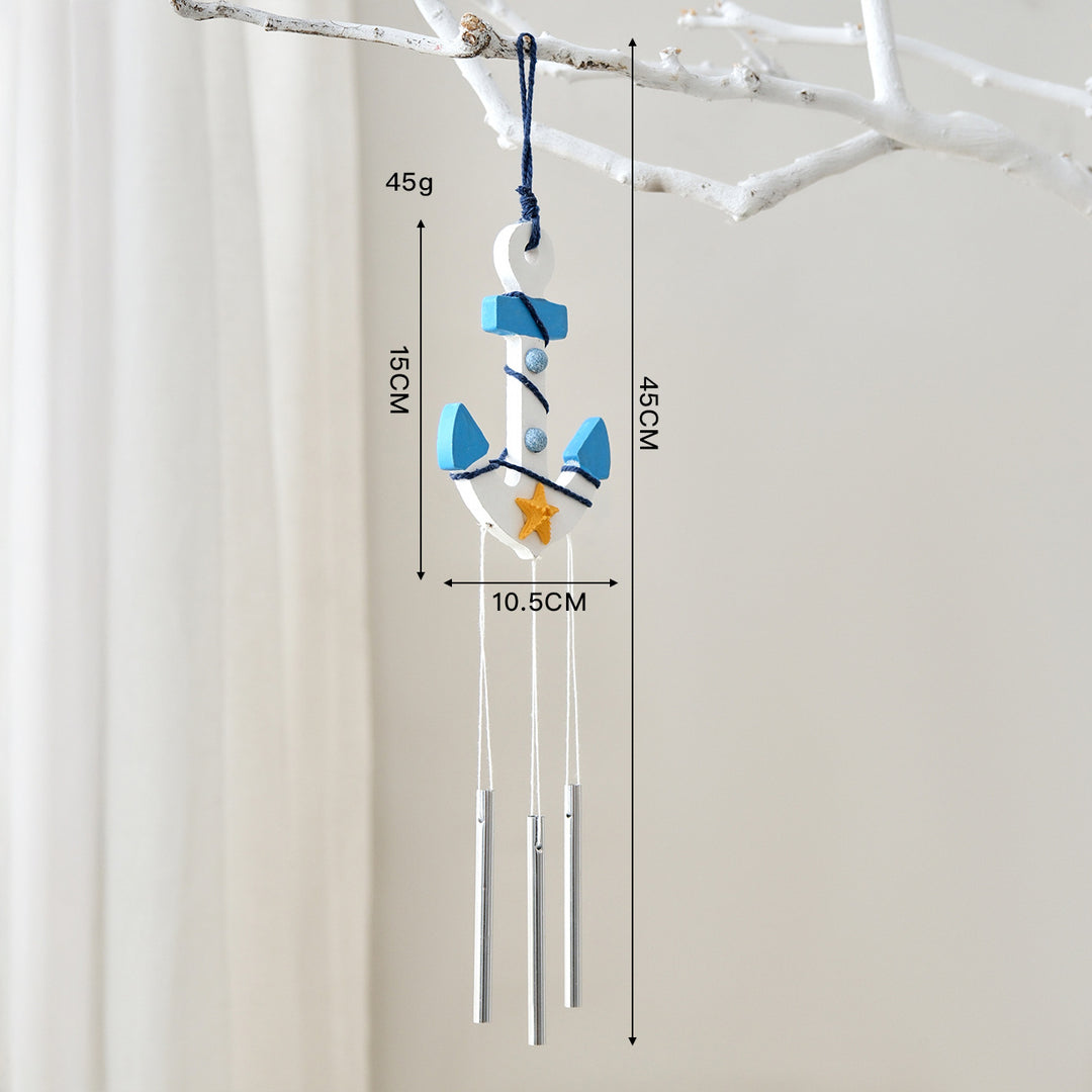 Nautical Anchor Wind Chime Decor