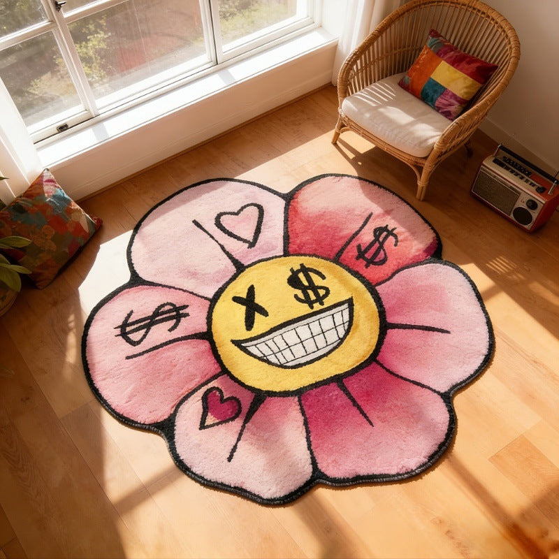 Artistiek Bloemvormig Vloerkleed
