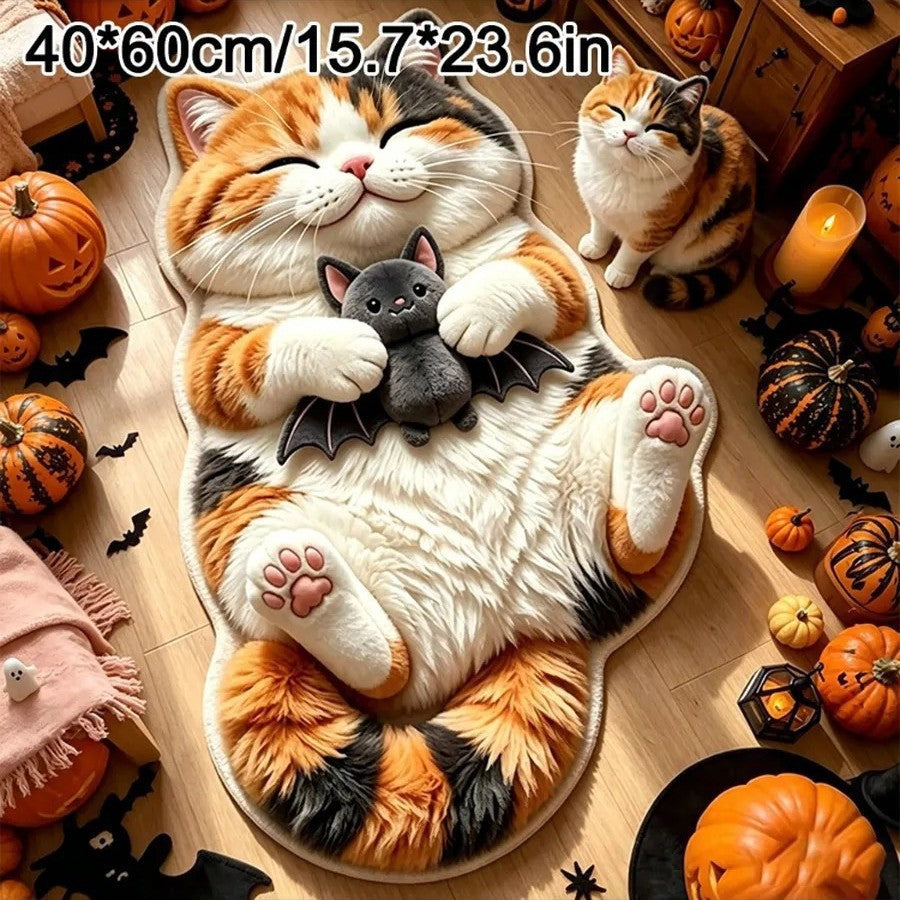 Schattige Kat-Thema Pluche Badmat