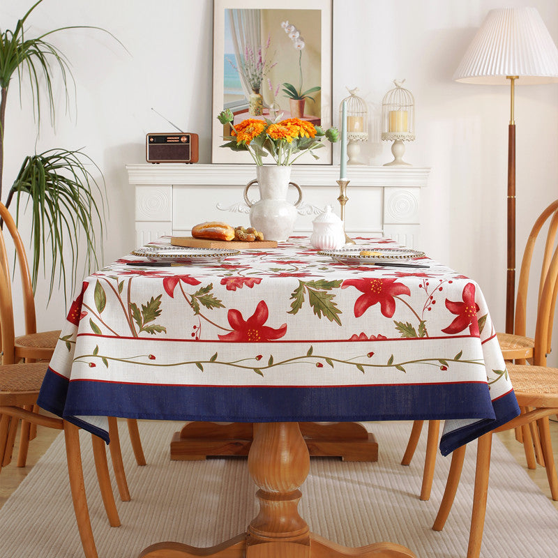 Elegante Bloemen Ontwerp Tafelkleed