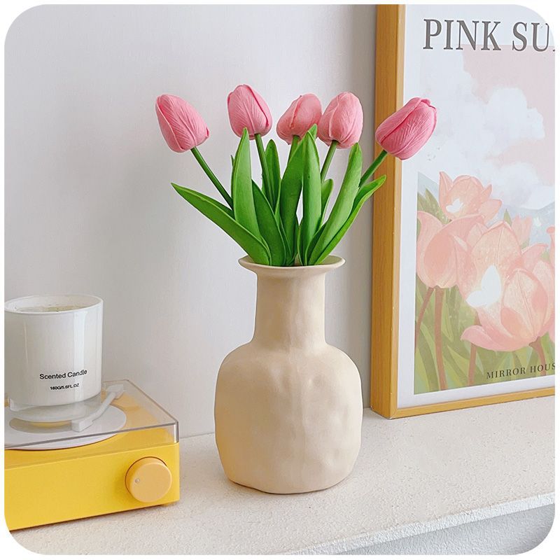 Realistisch Decoratieve Tulpen Bloemarrangement