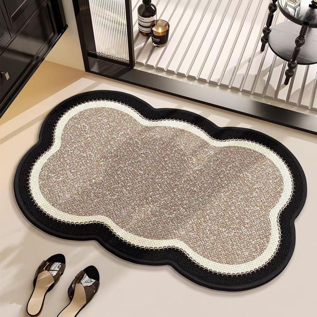 Decoratieve Antislip Wolk Vormige Tapijt